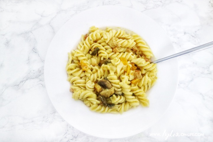 Lydia’s Lazy Lunch – Creamy Bacon & Vegetable Pasta&nbsp;Recipe